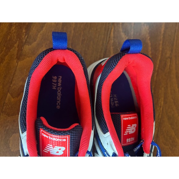 New Balance Boys/Mens Blue Red White Athletic Sneakers Shoes Team Royal Sz 5.5 M - Picture 6 of 10
